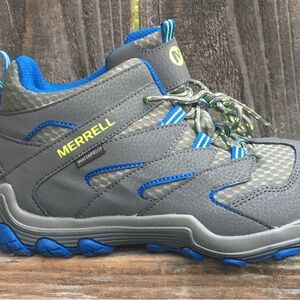 MERRELL Chameleon Waterproof Leather Mid Hiking Boots Shoes 12 toddler